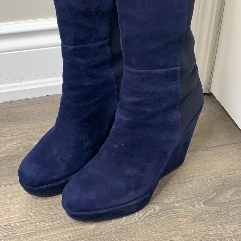Stuart Weizmann Hijack 50/50 Blue Suede - Picture 3 of 6